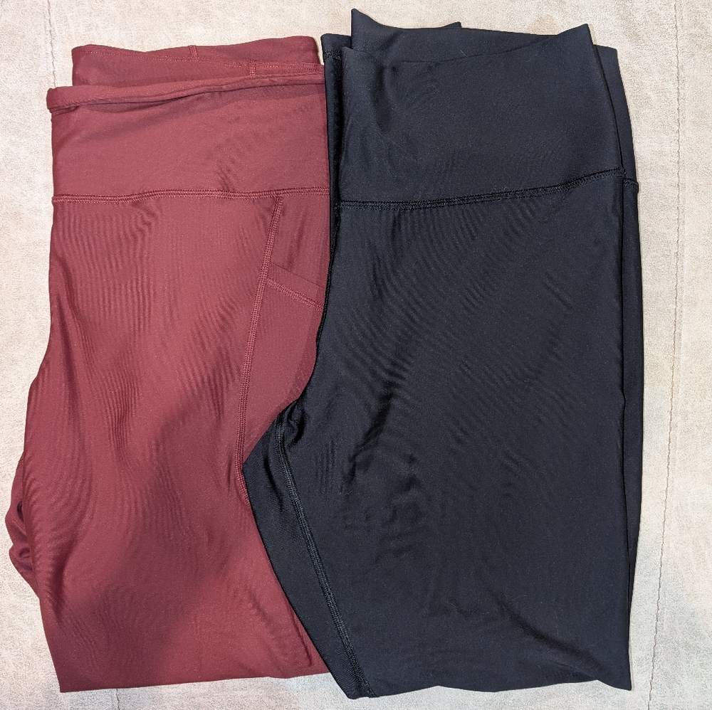 Old Navy power soft leggings, XL lot of two